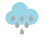 Muy nuboso con lluvia escasa