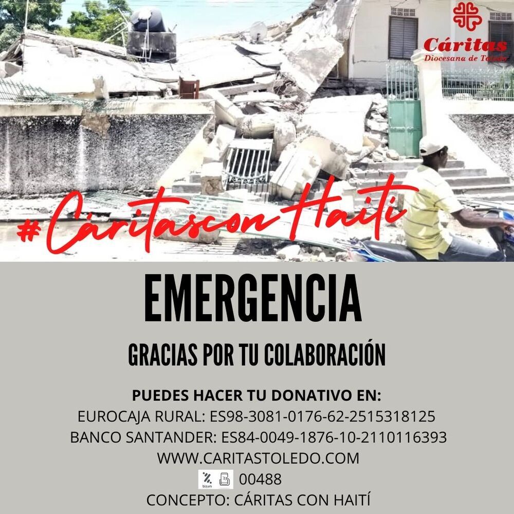 Cáritas abre una campaña de emergencia por el daño en Haití