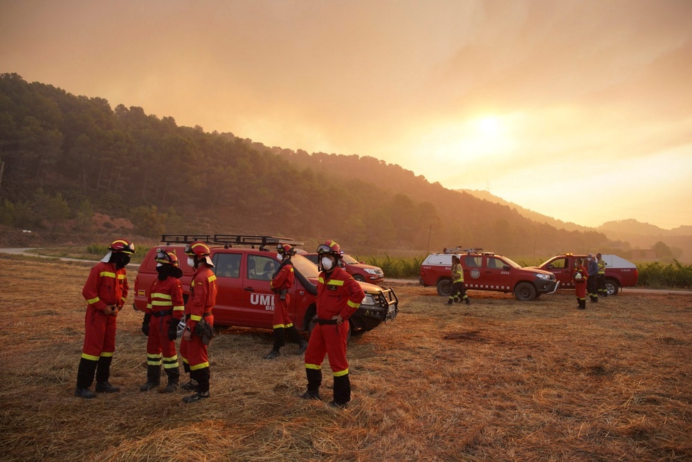 Incendio forestal en Santa Coloma de Queralt (Tarragona)  / SUSANNA SÁEZ