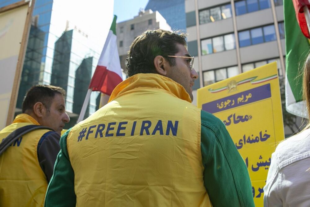 Iranian American Communities protest Iran President Ebrahim Raisi  / SARAH YENESEL