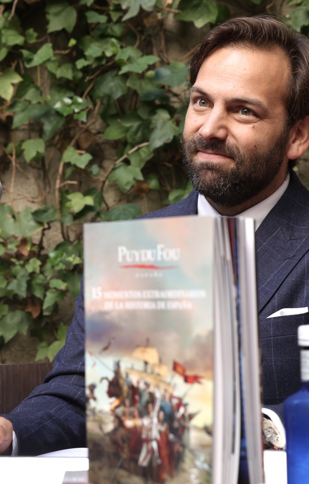 Erwan de la Villeon, consejero delegado de 'Puy du Fou' durante la presentación del libro en Madrid.