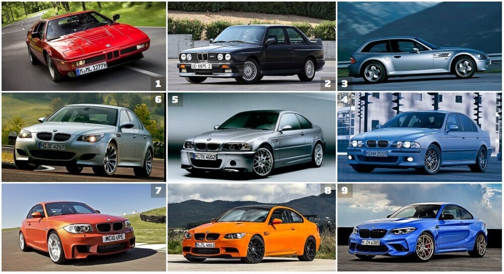 10 iconos en los 50 años de BMW M
