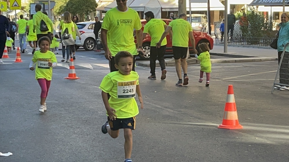 Los más pequeños también participaron en la carrera.