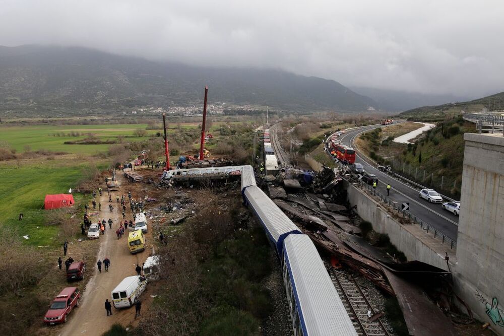Dozens killed in train collision in Larissa  / ACHILLEAS CHIRAS