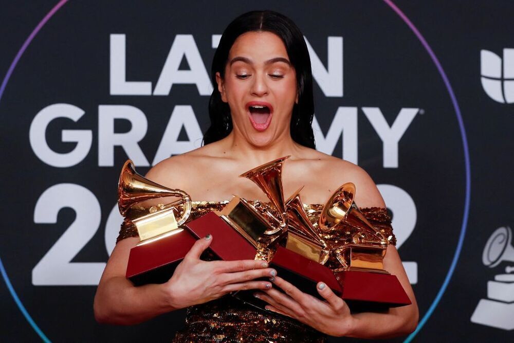 La cantante española Rosalía en la pasada entrega de los Grammy Latinos