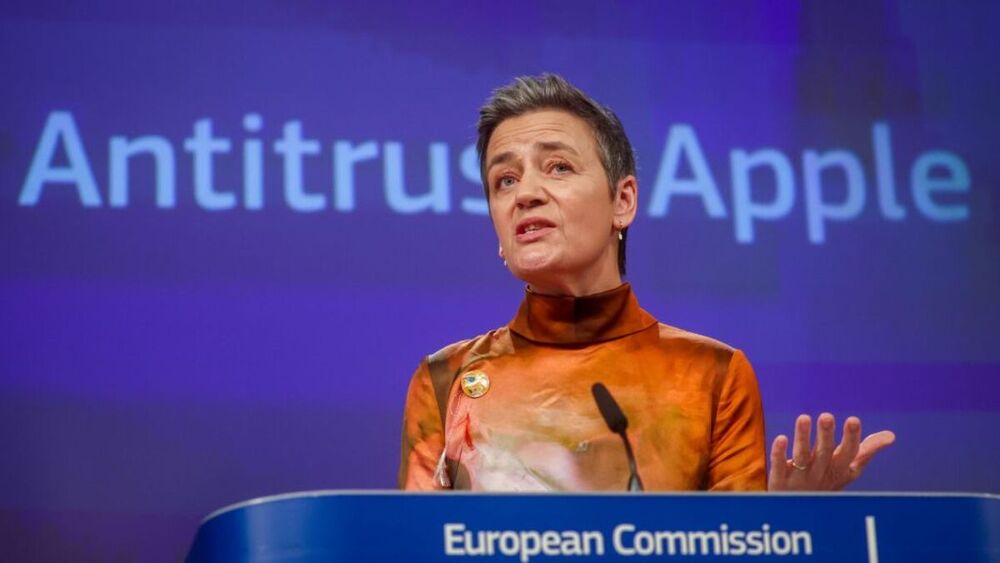 La vicepresidenta del Ejecutivo comunitario responsable de Competencia, Margrethe Vestager