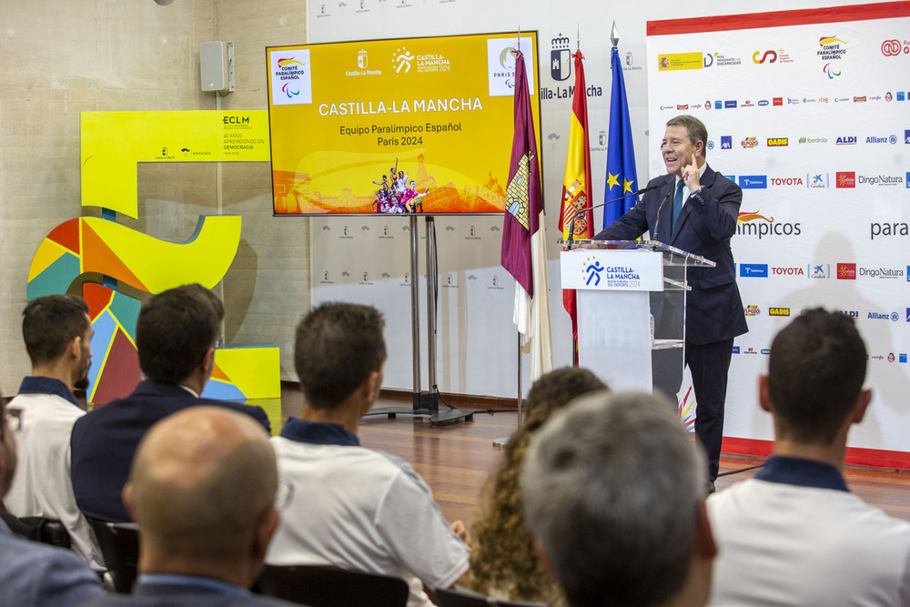 Acto de presentación de los deportistas castellanomanchegos del equipo paralímpico español preseleccionados para París 2024.