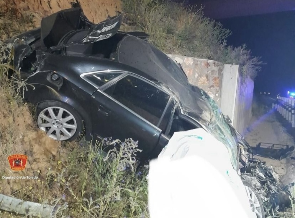 Un fallecido en Burujón tras caer su coche desde un puente