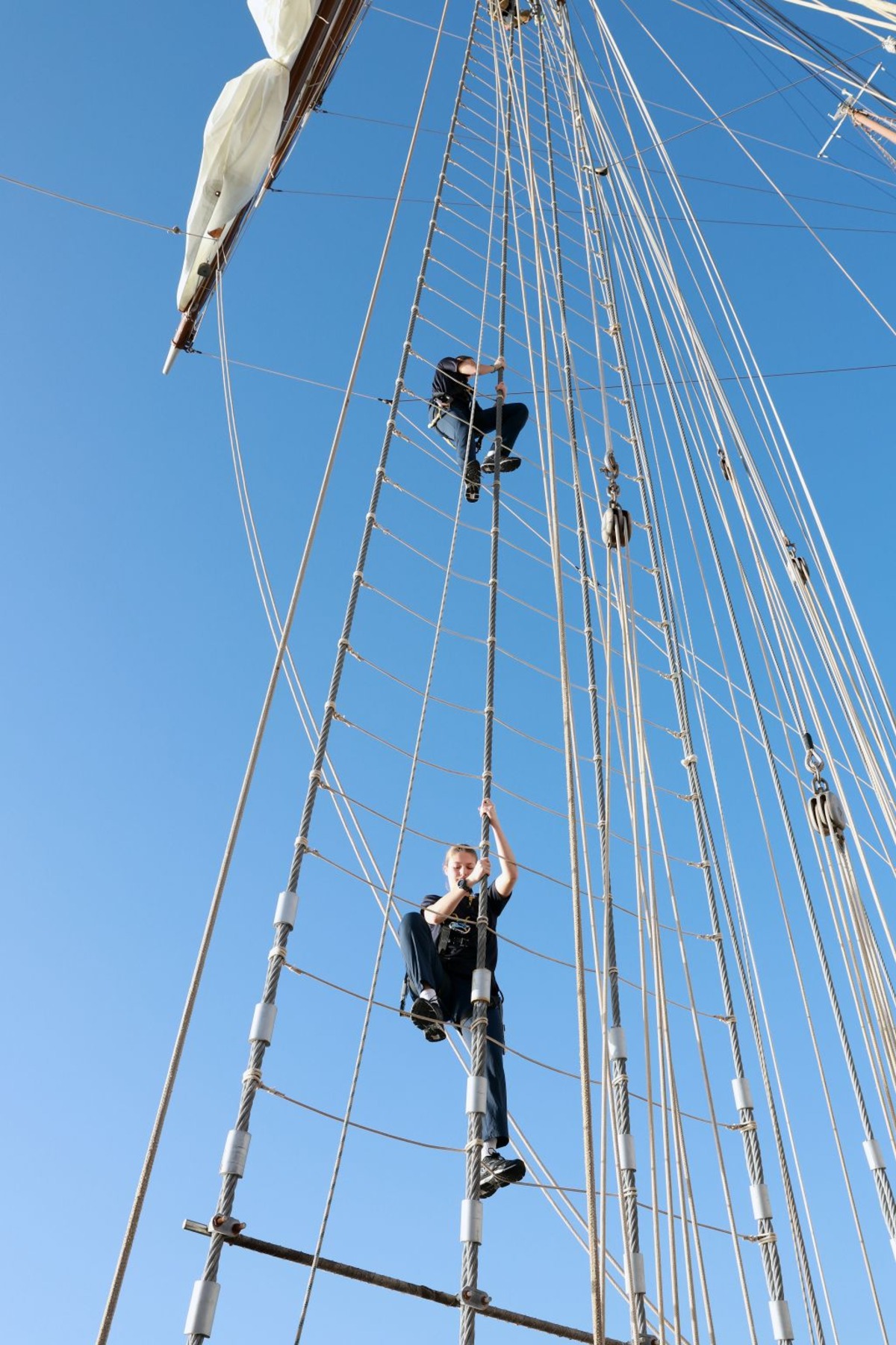 La Princesa Leonor en su travesía como guardiamarina en el buque ‘Elcano’  / LORENA SOPÊNA