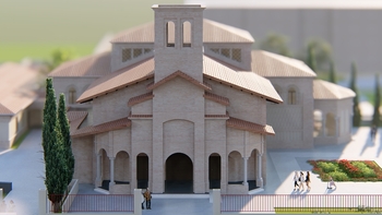 Un templo nuevo con forma de cruz