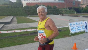 Juan López, campeón de España M75 de 50 kilómetros