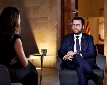 Aragonès desvela un acuerdo para ‘vetar’ el castellano
