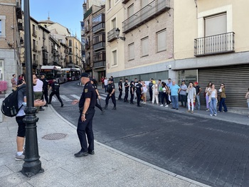Bocinazos y pitos contra Pedro Sánchez en Toledo
