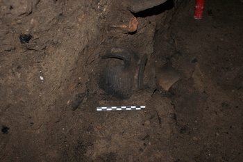 Un tesoro de cerámicas romanas bajo una churrería