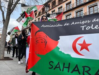 Protesta en Zocodover contra la «traición» al Sáhara