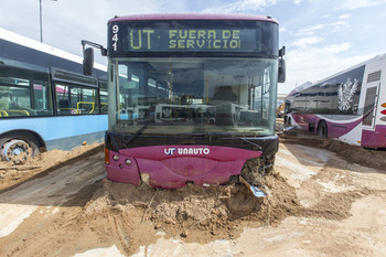 Los daños de la DANA en Unauto retrasan los buses gratuitos