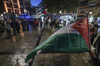 Cerca de cien personas se concentran en apoyo a Palestina