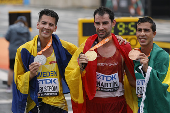 Álvaro Martín, campeón del mundo de 20 kilómetros marcha