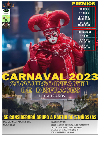 Abierta la inscripción al Carnaval infantil de Santa Bárbara