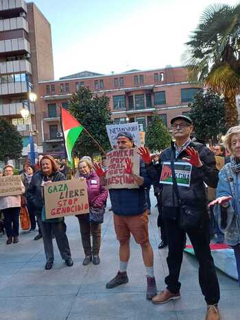 Protesta en Talavera contra el conflicto de Gaza