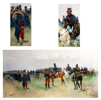 Maniobras de infantería y caballería de José Cusachs y Cusachs