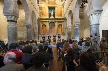 La iglesia de San Sebastián, sede de un concierto de piano