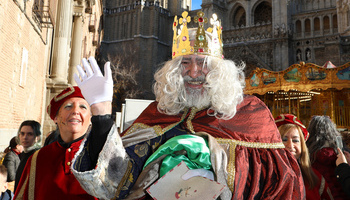 La insólita y viral forma de llegar los Reyes Magos a Toledo