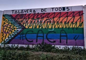 Denunciarán a la Fiscalía la vandalización de mural LGTBI